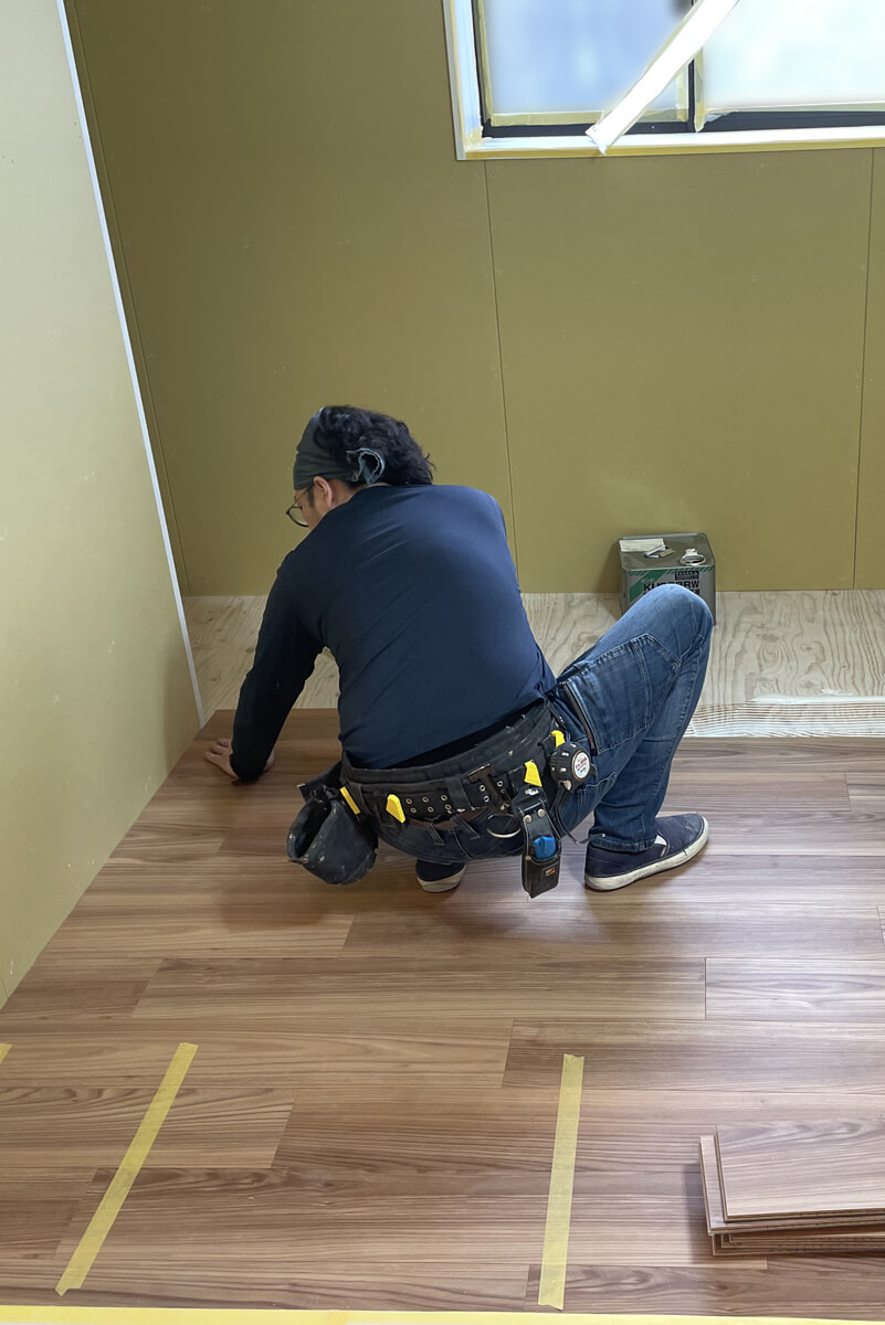 施工中の現場スタッフ