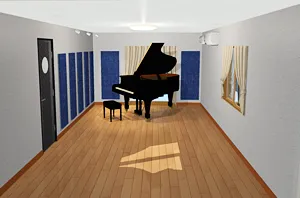 ピアノ防音室イメージCG