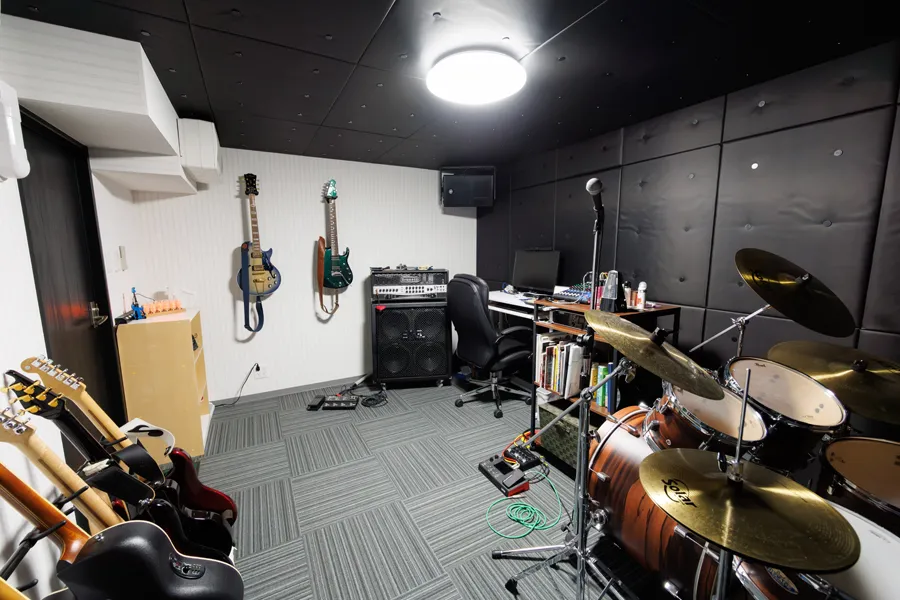 神奈川県T様邸（木造一戸建て【地下1階RC造】） ドラム防音室